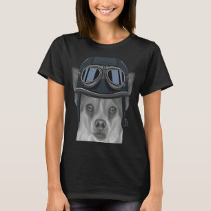 Norwegian Lundehund Wearing Vintage Motorcycle Hel T-Shirt