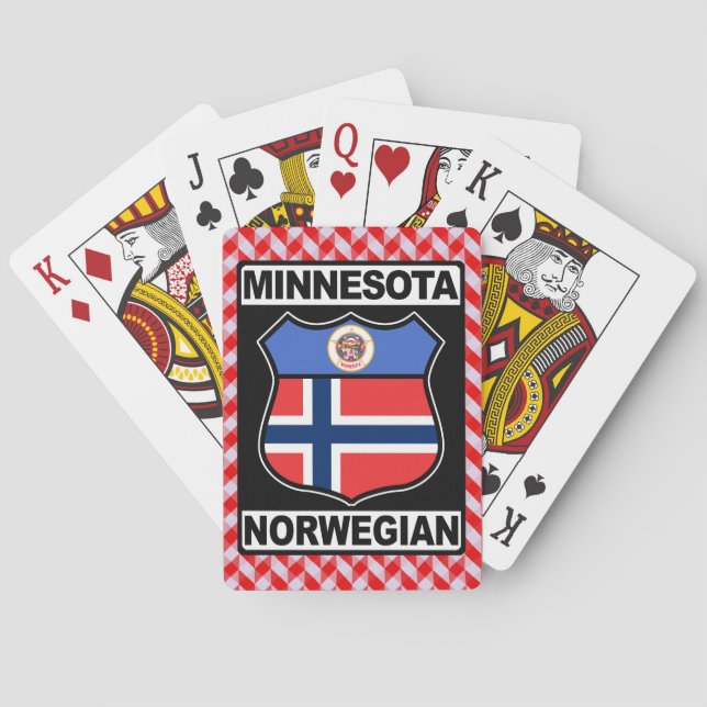 Norwegian Minnesotan American Card Deck (Back)