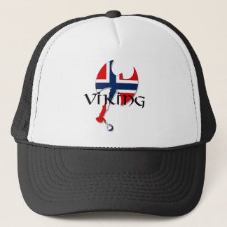 Norwegian Norse Norge Norway flag Axe Trucker Hat