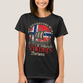 Norwegian Norway Viking Ship Flag  T-Shirt
