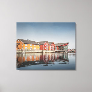 Norwegian Painted Houses Canvas Print