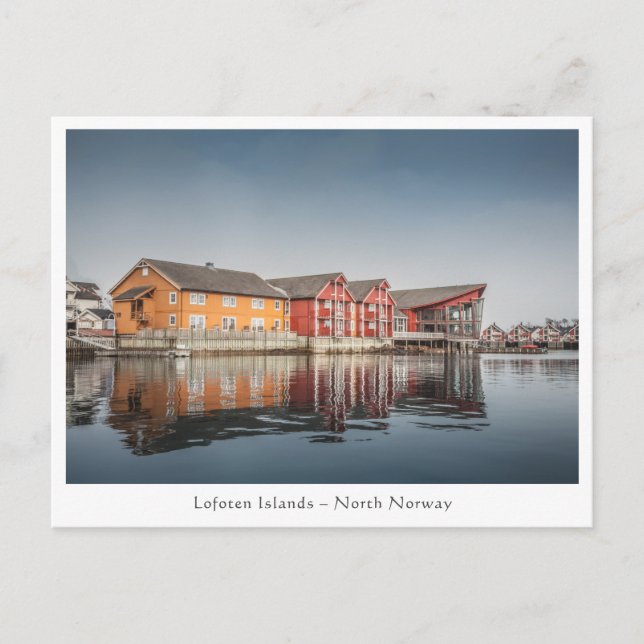 Norwegian Painted Houses Postcard (Front)