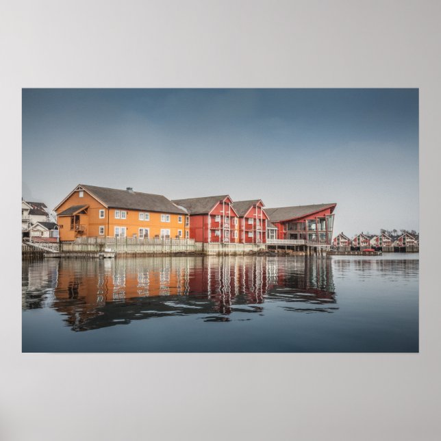 Norwegian Painted Houses Poster (Front)