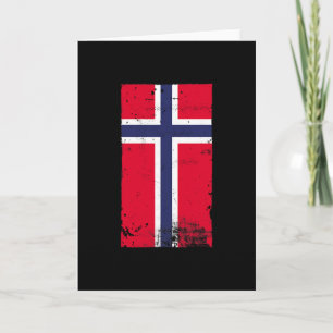 Norwegian Pride Travel Vacation Norway Flag  Card