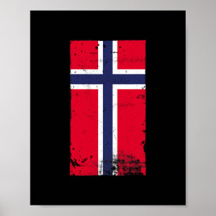Norwegian Pride Travel Vacation Norway Flag  Poster