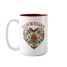 Norwegian Rosemaling Folk Art Heart 