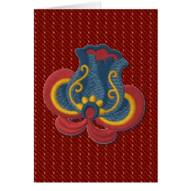 Norwegian Rosemaling Tulip (Front)