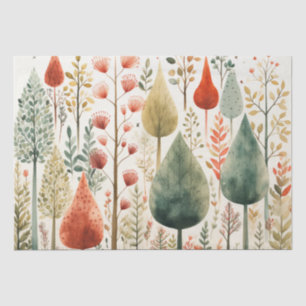 Norwegian, Scandi Trees Decoupage Tissue Paper