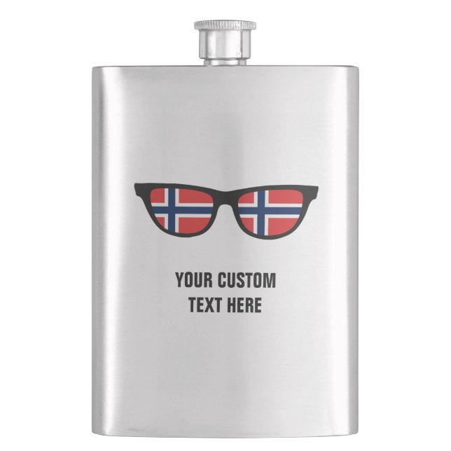 Norwegian Shades custom flask (Front)