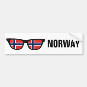 Norwegian Shades custom text & color bumpersticker Bumper Sticker