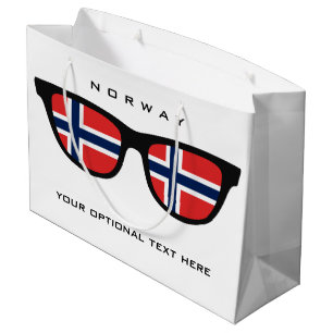 Norwegian Shades custom text & colour gift bag