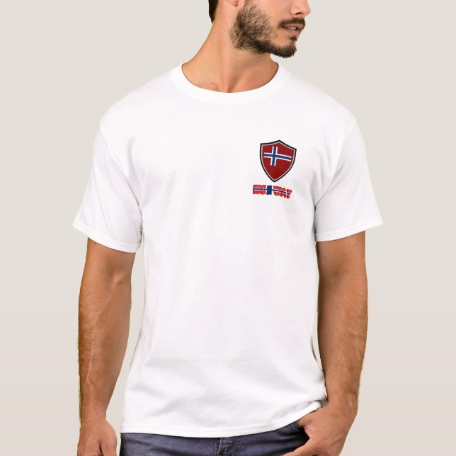 Norwegian shield flag T-Shirt (Front)