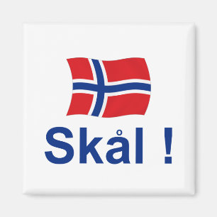 Norwegian Skal! (Cheers) Magnet