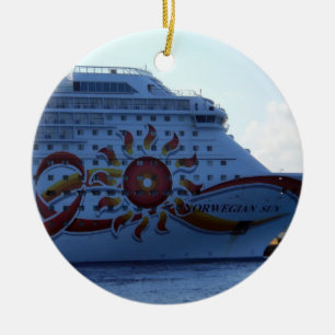 Norwegian Sun Ceramic Tree Decoration