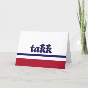 Norwegian Thank You Card