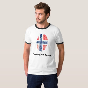 Norwegian touch fingerprint flag T-Shirt