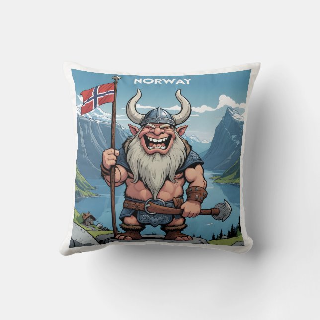 Norwegian Troll Cushion (Back)