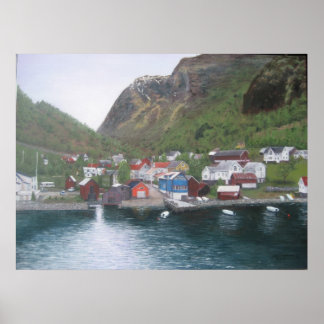 Norwegian Village Poster