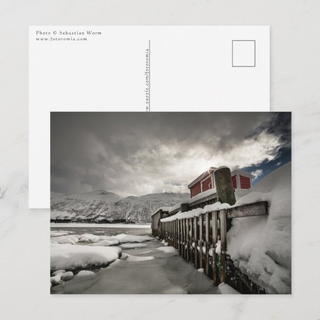 Norwegian Winter Photo Postcard (Front/Back)