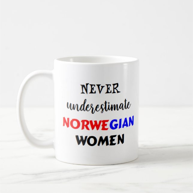 norwegian women coffee mug (Left)