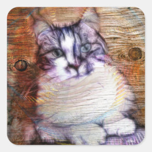 Norwegian Wood Square Sticker