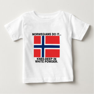 Norwegians Do It... Knee-Deep in White Powder Baby T-Shirt