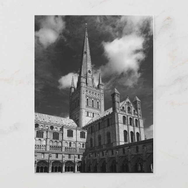 Norwich Cathedral, Norfolk, England Postcard (Front)