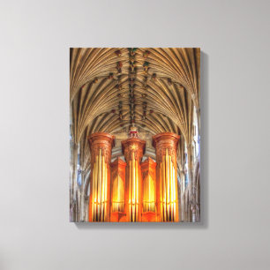 Norwich Cathedral organ Canvas Print