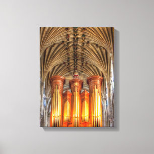 Norwich Cathedral organ Canvas Print