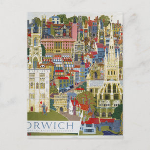Norwich England Postcard