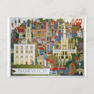 Norwich England Postcard