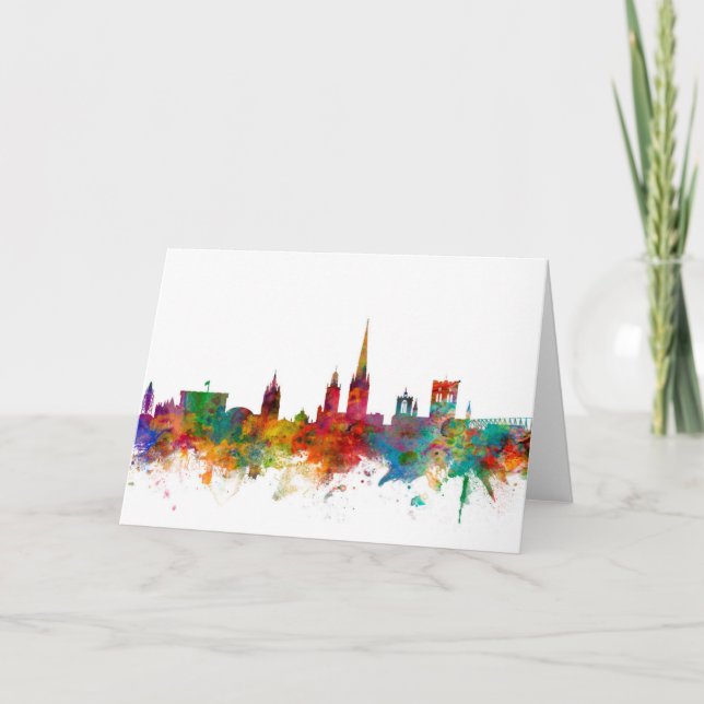 Norwich England Skyline Card (Front)