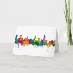 Norwich England Skyline Card