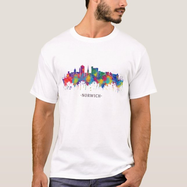 Norwich England Skyline T-Shirt (Front)