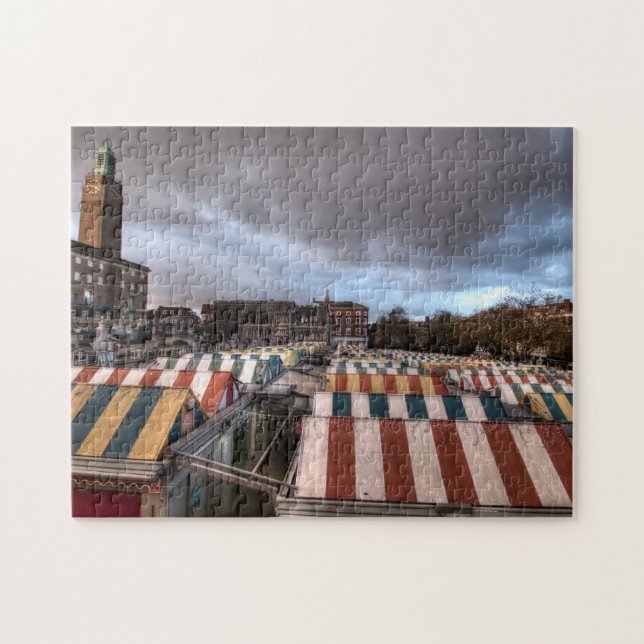 Norwich Market Jigsaw, Norfolk Jigsaw Puzzle (Horizontal)