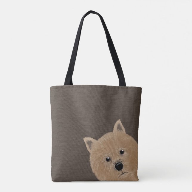 Norwich Terrier Allover Tote Bag (Back)
