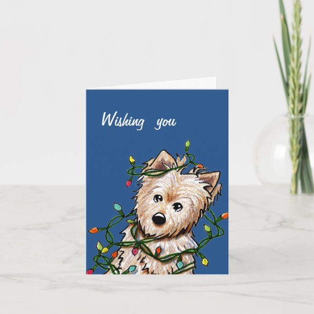 Norwich Terrier Christmas Cards (Front)