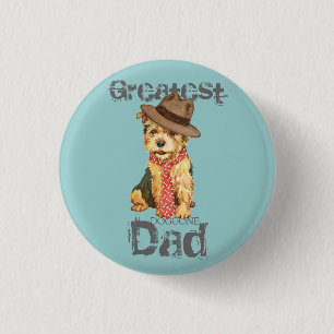 Norwich Terrier Dad 3 Cm Round Badge