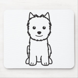 Norwich Terrier Dog Cartoon Mouse Mat
