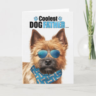 Norwich Terrier Dog Coolest Dad Father's Day Holiday Card