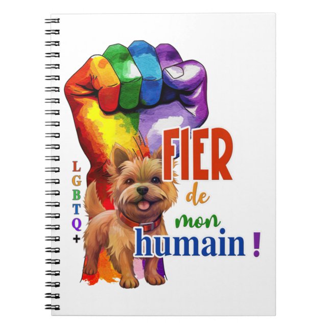 Norwich Terrier dog Notebook (Front)