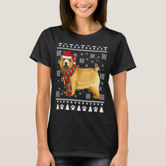 Norwich Terrier Dog Santa Hat Xmas Ugly Christmas T-Shirt