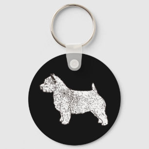 norwich_terrier key ring