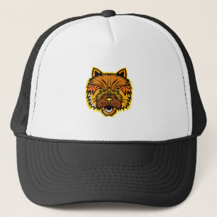 Norwich Terrier Mascot Front Trucker Hat