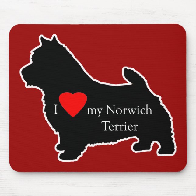 Norwich Terrier Mouse Mat (Front)