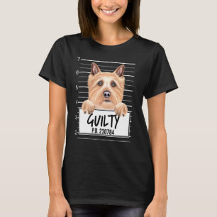 Norwich Terrier Mugshot Guilty Dog T-Shirt