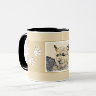 Norwich Terrier Painting - Cute Original Dog Art Mug