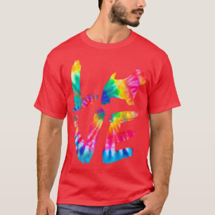 Norwich Terrier Tie Dye Love Dog Mum Dad  T-Shirt