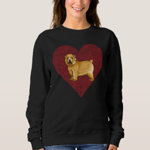 Norwich Terrier Valentines Day Dog Love Fingerprin Sweatshirt