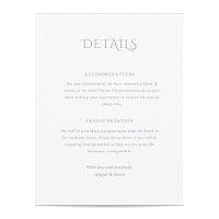 Norwich Wedding Enclosure Card